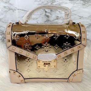 Michael Kors Kinsley SM Top Handle Trunk Satchel